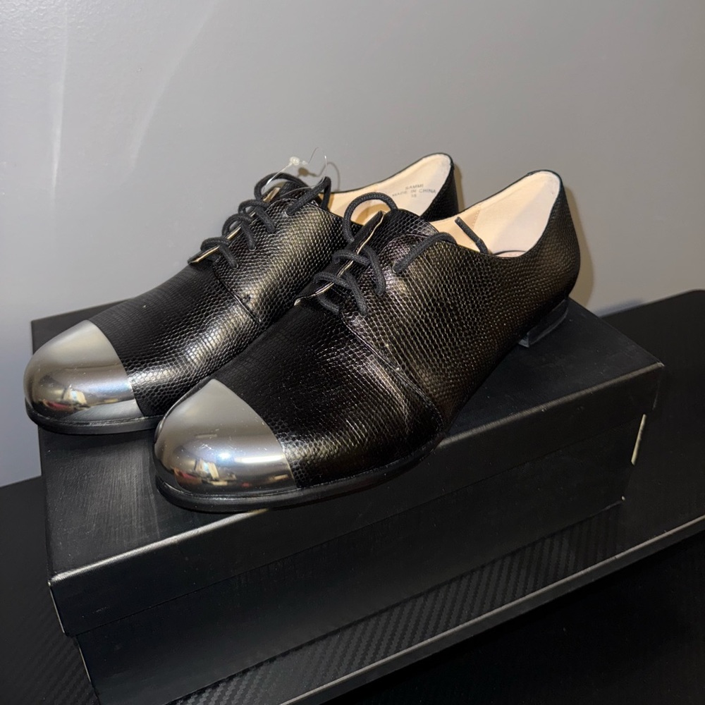 French Connection Elegant Black Leather Shoes